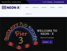 Tablet Screenshot of neonxpvtltd.com